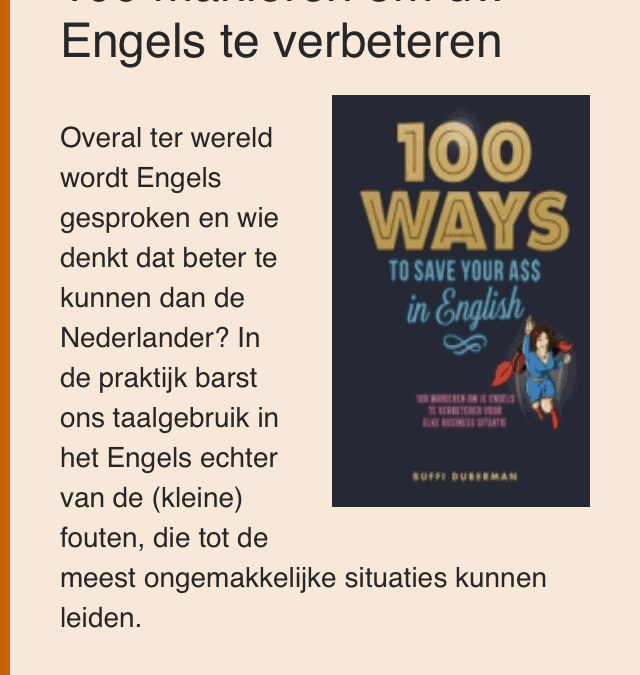 Recommended Summer Reading – Onze Taal says so! :)